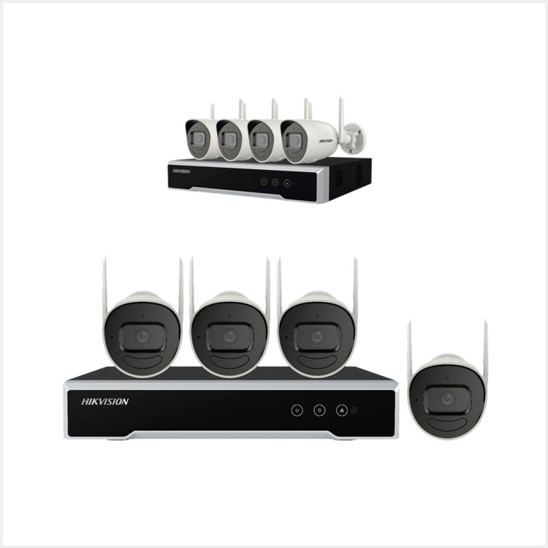 Kit Hikvision Inalámbrico 4Ch 2MP 1080P NK42W0H + DD 1TB