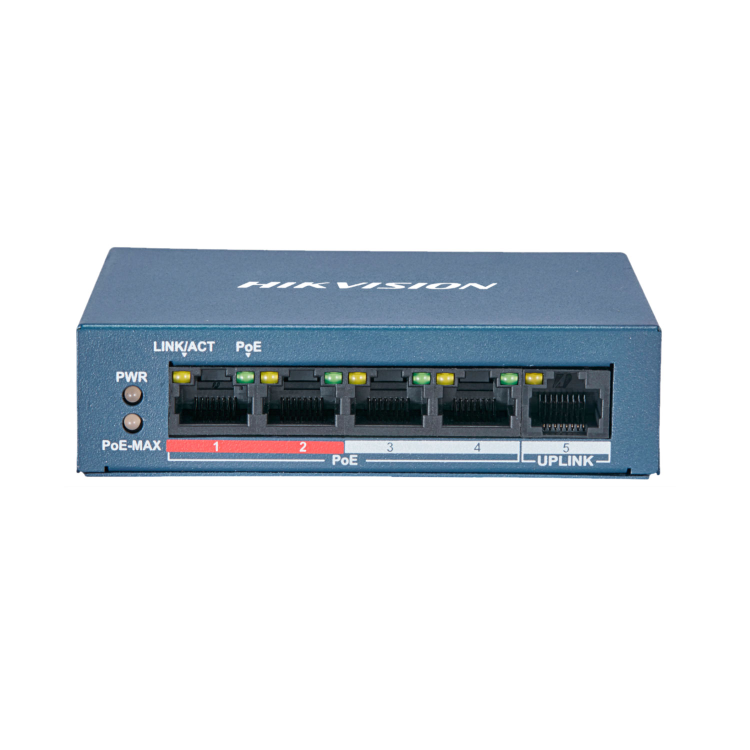 Switch Hikvision 4 Puertos Poe + 1 Puerto Uplink Ds-3E0105P-E/M(B)