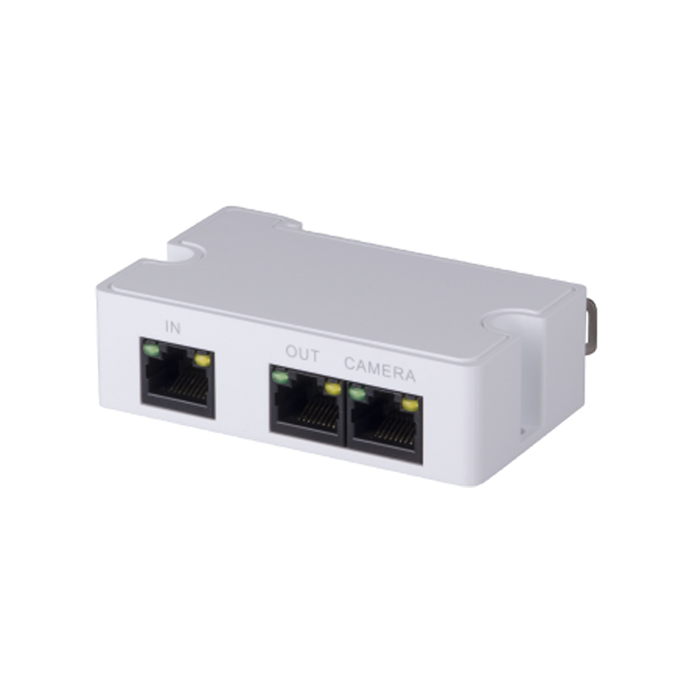 Extensor Poe Mini Switch Dahua 2 Puertos Pft1300