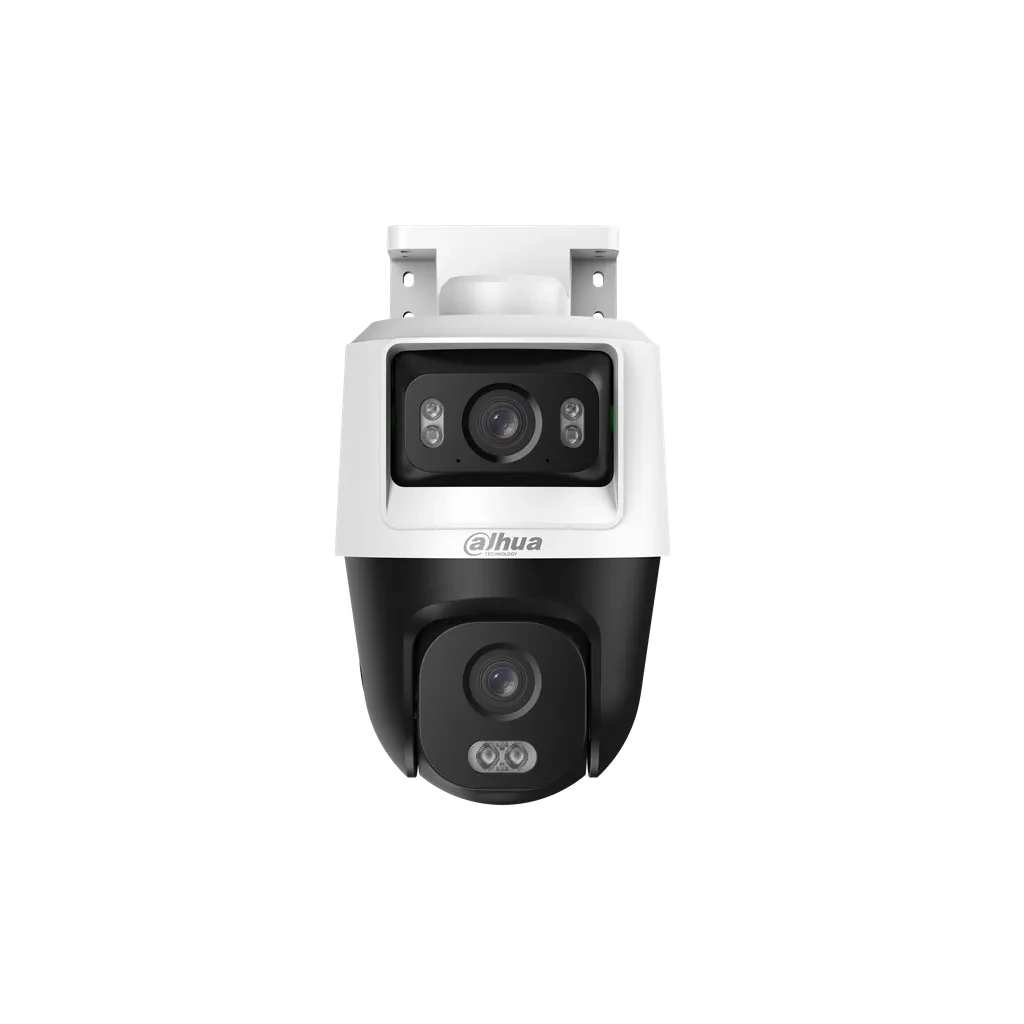 DH-HAC-PTS1500CN-E2-IL-A-0280B/0600B. Cámara PT de Doble Lente 2+2 Iluminador Dual Inteligente Micrófono Incorporado Iluminación de Hasta 50m Campo de Visión de Hasta 111° Policarbonato
