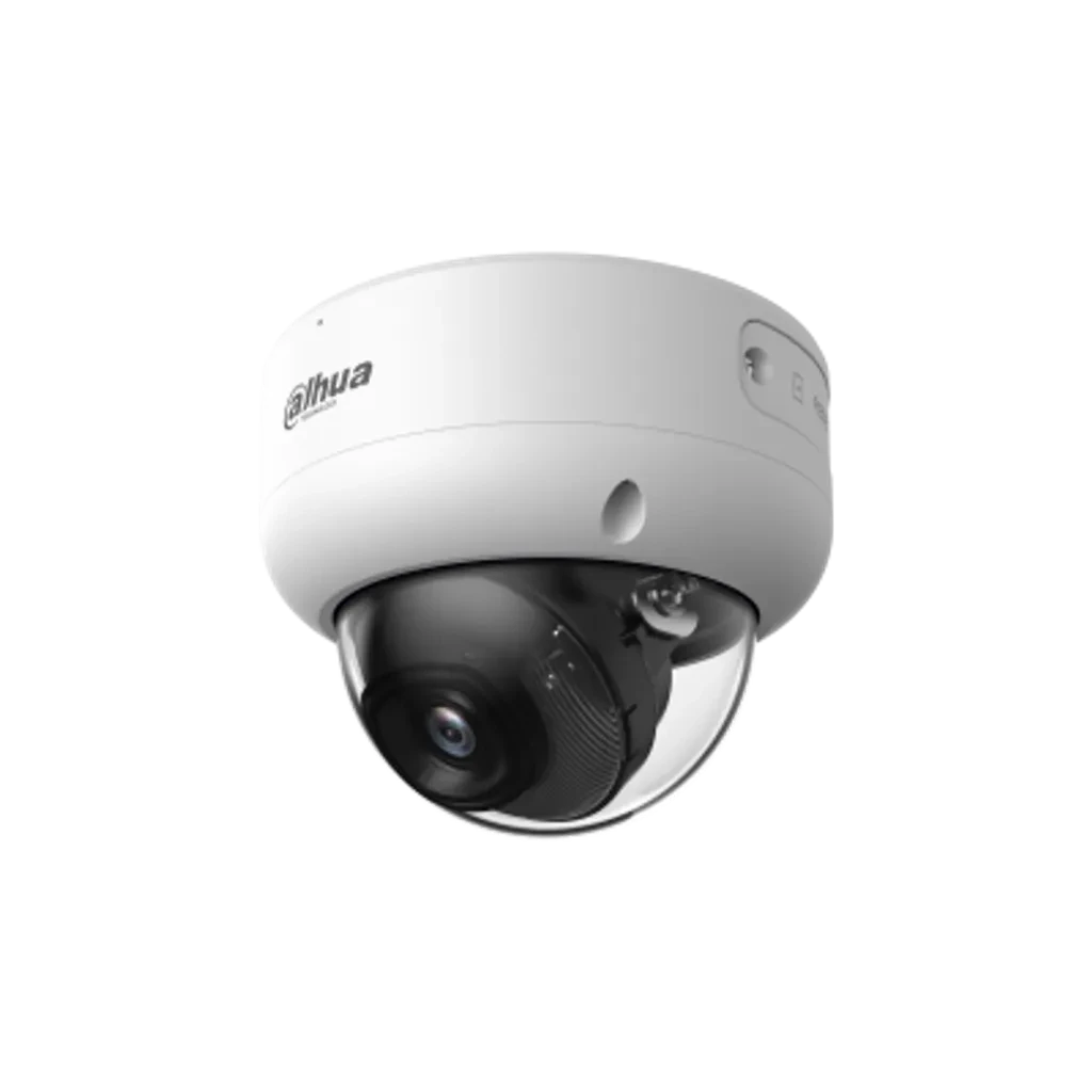 DH-IPC-HDBW3249EP-S-IL-0280B. Cámara Dahua IP Tipo Mini Domo, 2MP, Lente fijo 2.8mm, Doble Iluminación 40M, Tecnología Xinghan, AcuPick, Detección de Rostro, IVS, SMD 4.0, IP67 y IK10.