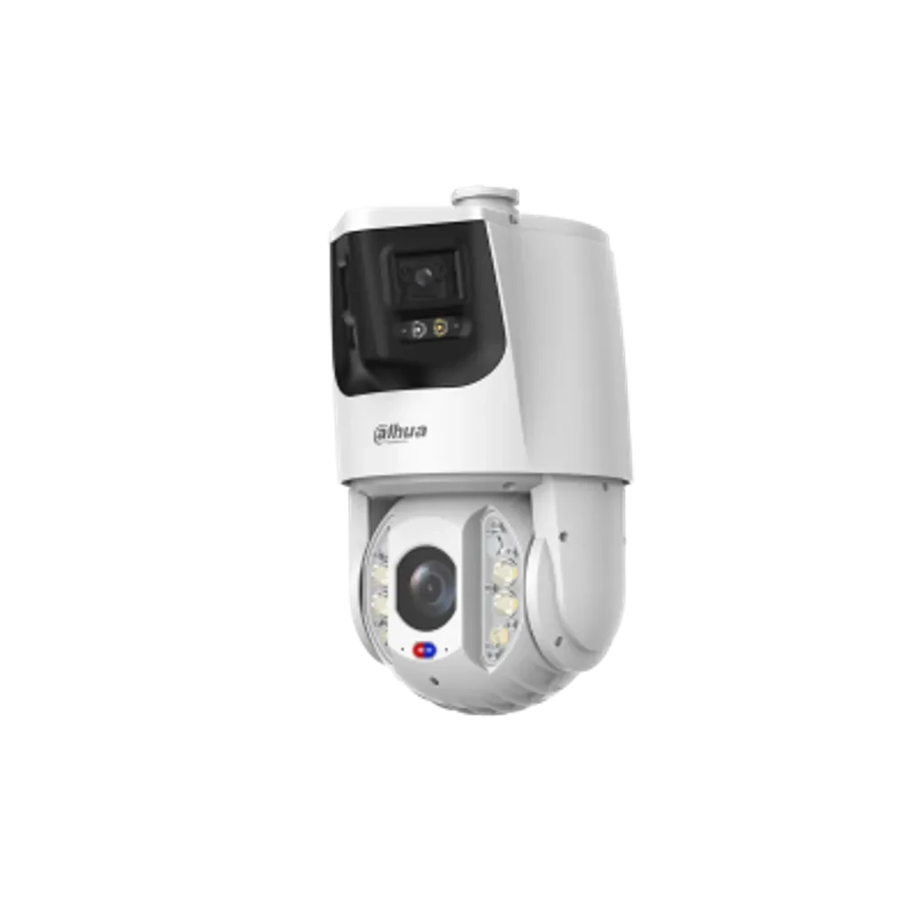 DH-SDT6E425-8P-MB-A-PV1-0280. Cámara PTZ Dahua 4MP 25X + Cámara Panorámica 180° con dos lentes de 4MP, Sirena Integrada, Iluminación Dual Hasta 150 Metros, Posee Detección de Rostro, IVS, IP6