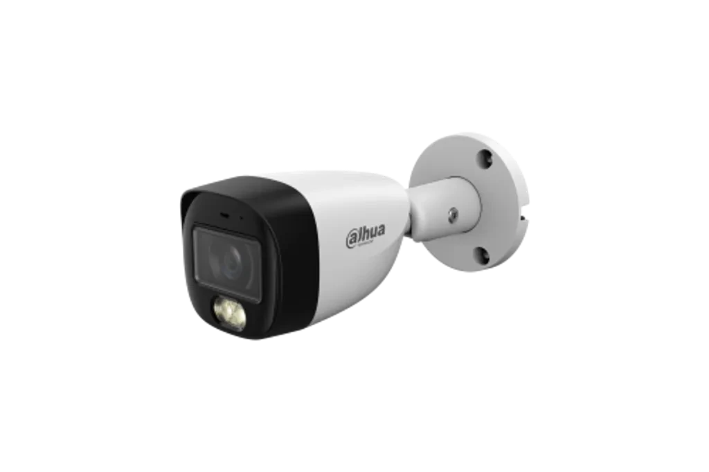 DH-HAC-HFW1209CMN-LED-0280B-S3. Cámara Dahua Análoga Tipo Bala, 2MP, Full-Color, Lente Fijo 2.8mm, Iluminación Dual 30m, Protección IP67.