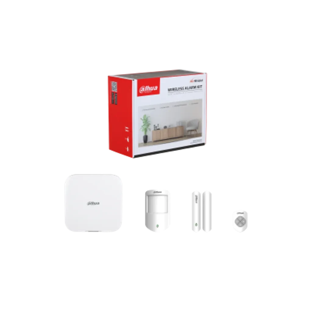 DHI-ART-ARC3800H-03-FW2. Kit de Alarma Inalámbrica Dahua, Incluye central hasta 150 zonas, 01 Sensor de movimiento, 01 Contacto Magnético, 01 Control Remoto. 