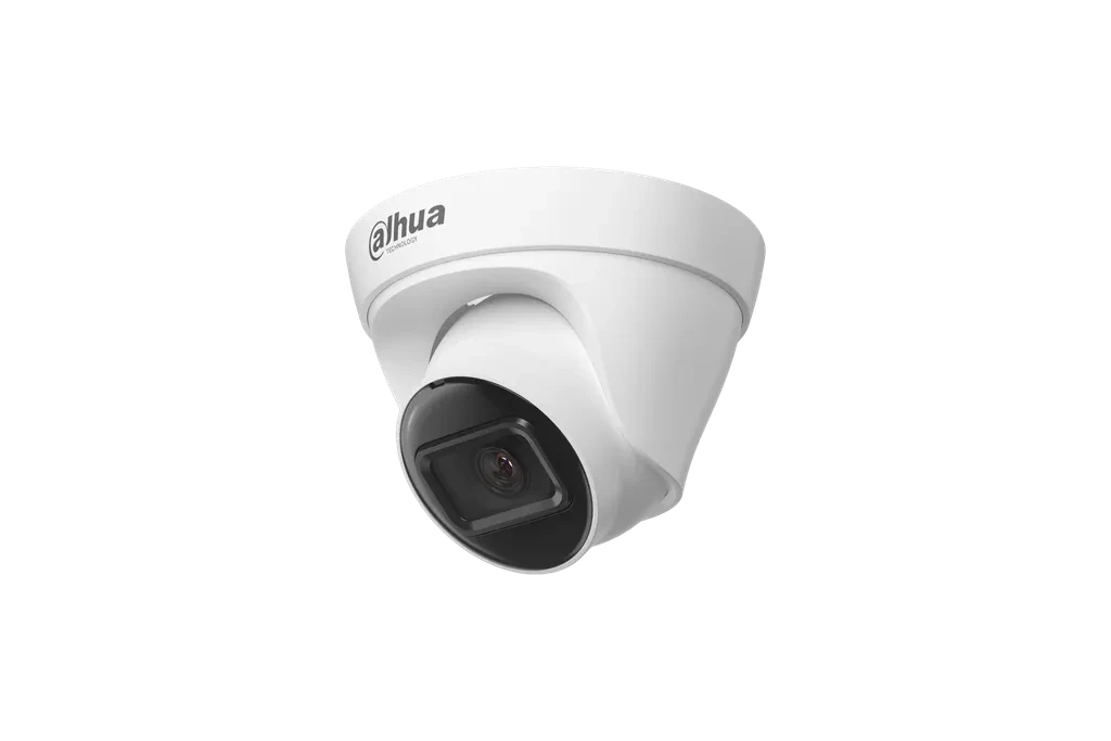 DH-IPC-HDW1230T1P-0280B-S6-QH. Cámara domo IP Dahua de 2 MP, lente fijo de 2,8 mm, iluminación IR de hasta 30 metros, SMD Plus, alimentación 12 VCC o PoE, IP67.