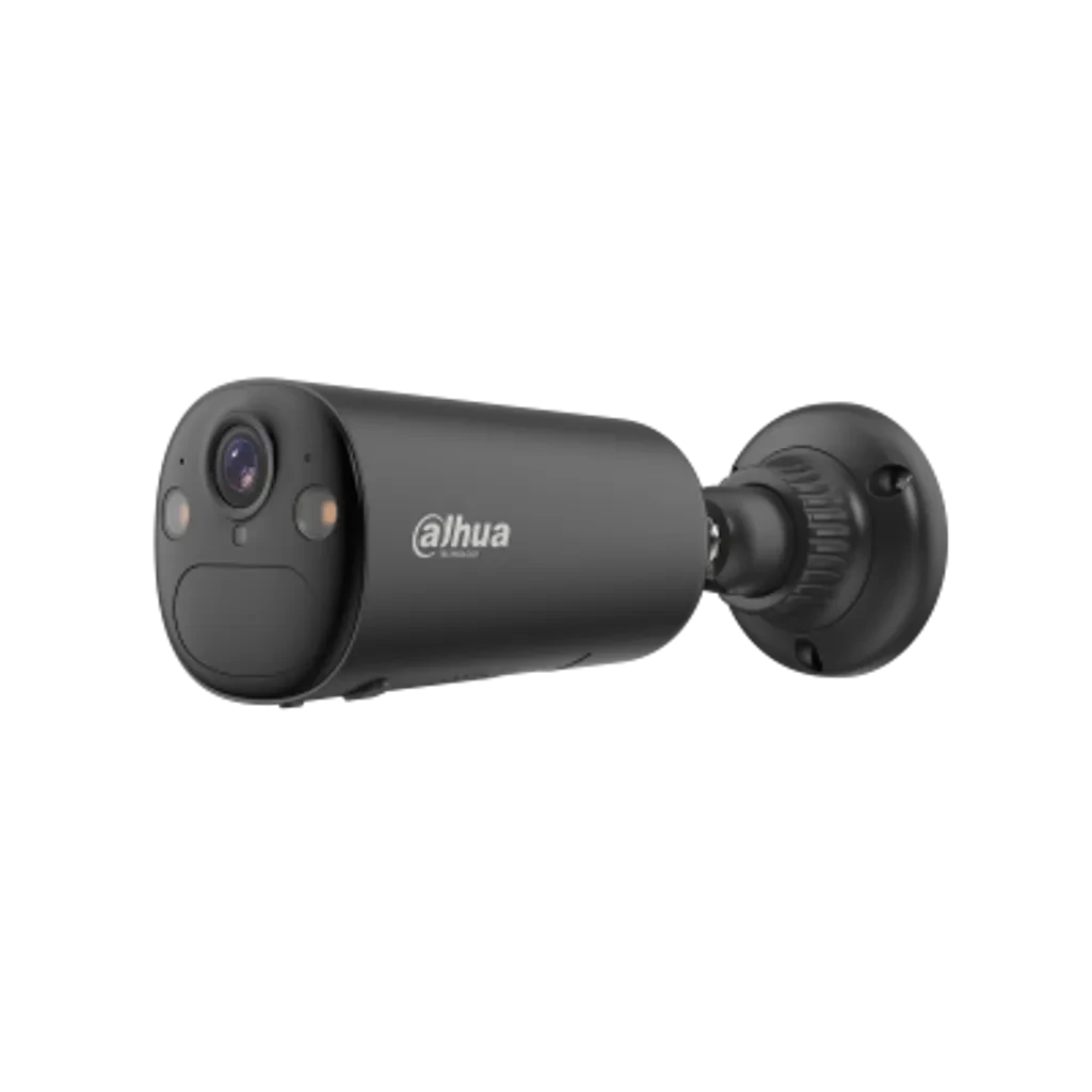 DH-KIT/IPC-BF4CP-4G-LA-0210B-XL-Ash/M0508. Cámara Dahu Tipo Bala Solar, 4MP, 4G, Lente de 2.1mm, Incluye Panel Solar de 8W, Detección de Humanos y Vehículos, Alarma Sonora, protección IP66