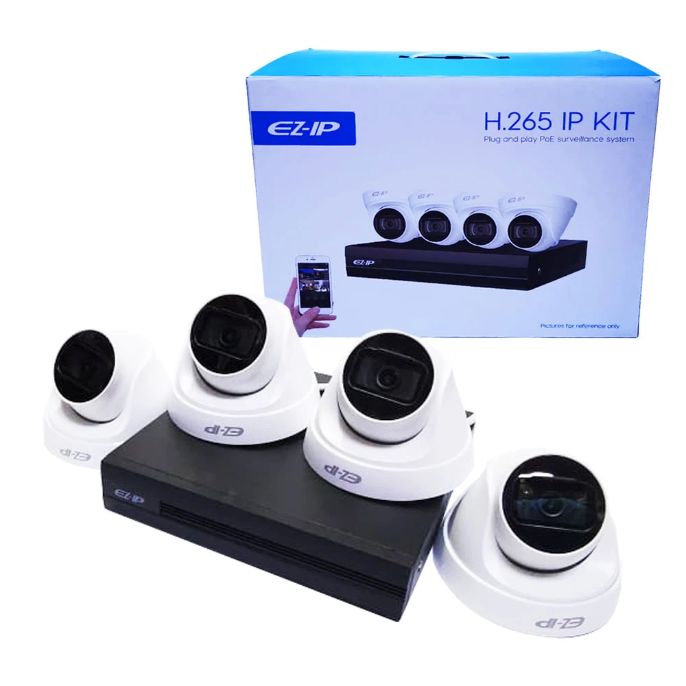 Kit Dahua Ip Full Hd Domo 4Ch 2Mp Poe Mod. Ezip-Kitnvrt