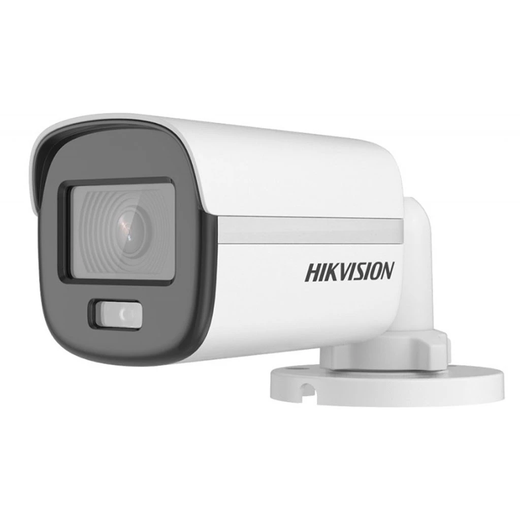 Camara Hikvision Bullet Tvi Colorvu 2Mp 2.8Mm. Luz Blanca 20M, Ip67, Ds-2Ce10Df0T-Pf