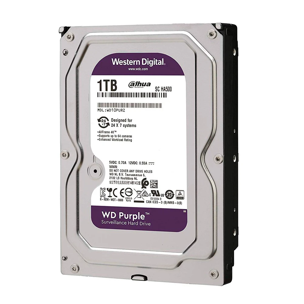 Disco Duro 1Tb Western Digital Purple Dahua