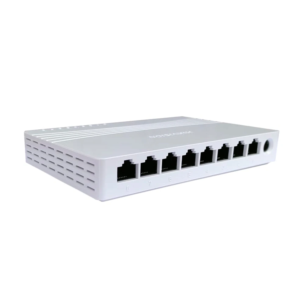 Switch  Hikvision  8 Puertos 10/100/1000 Mbps Gigabit Rj45 Plast