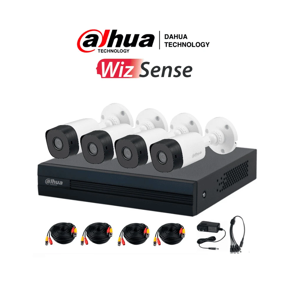 Kit Dahua 4 Camaras Balas De 2Mp + Disco1Tb Dh-Kit/Xvr1B04-I