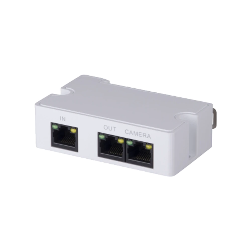 Extensor Poe Mini Switch Dahua 2 Puertos Pft1300