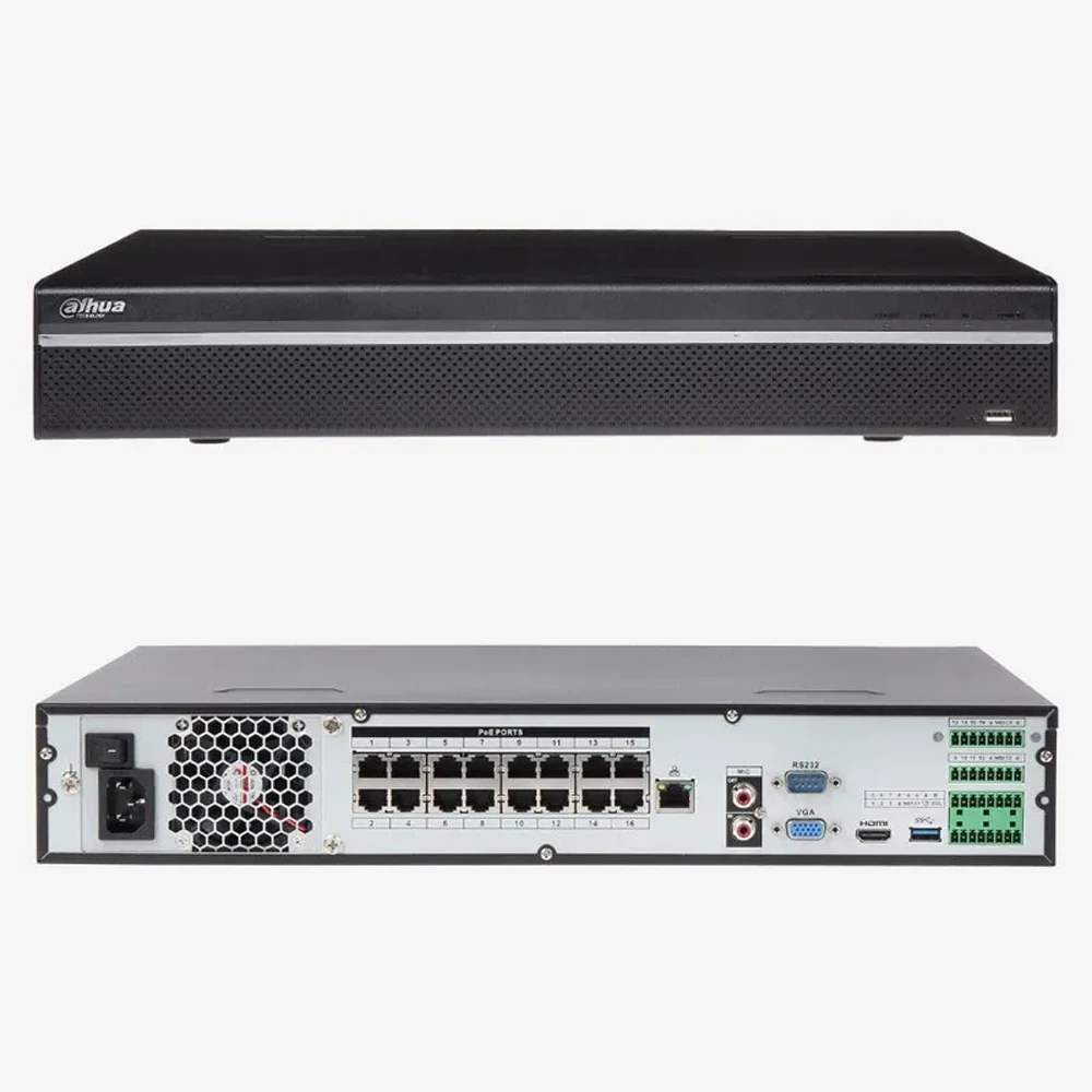 Nvr Dahua 16Ch. Capacidad Para 8Hdd De Hasta 10 Tb C/U. Alarm In/Out Audio Dh-Nvr5816-4Ks2*