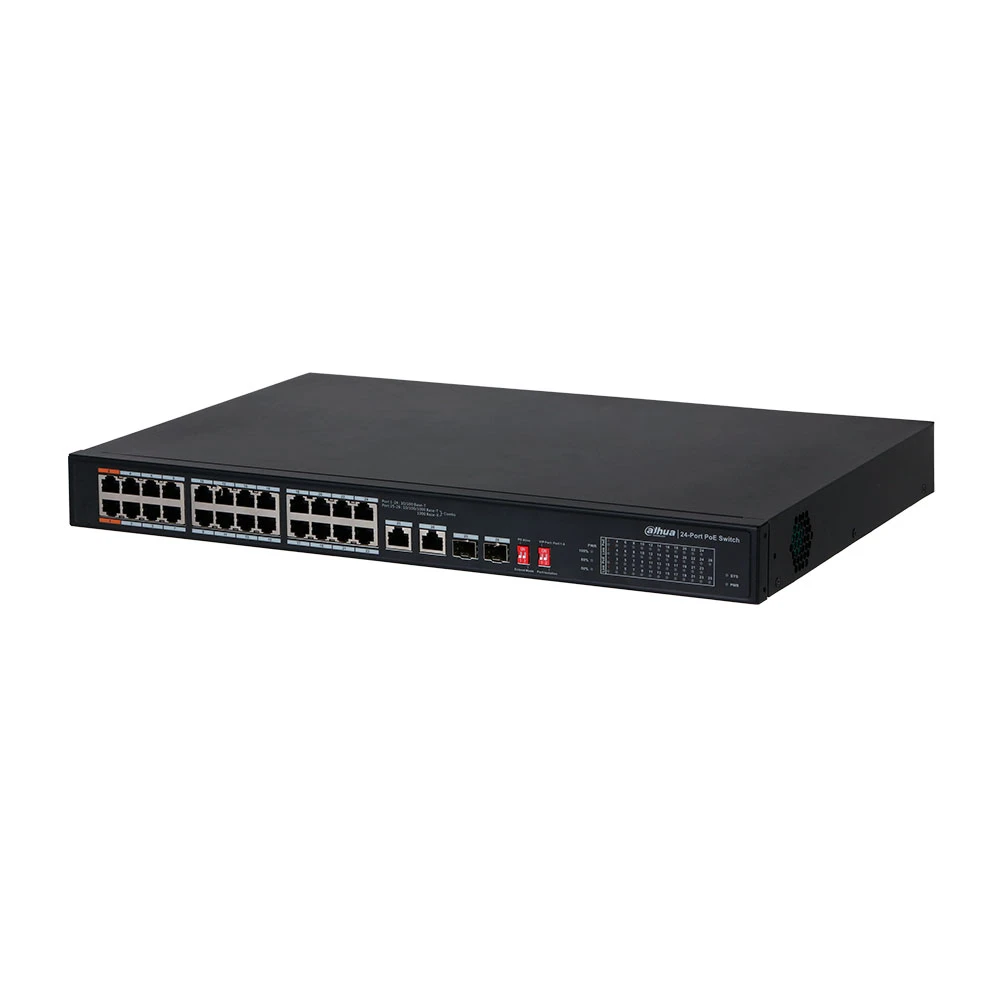 Switch PoE 24 Puertos DAHUA 240W. DH-PFS3226-24ET-240