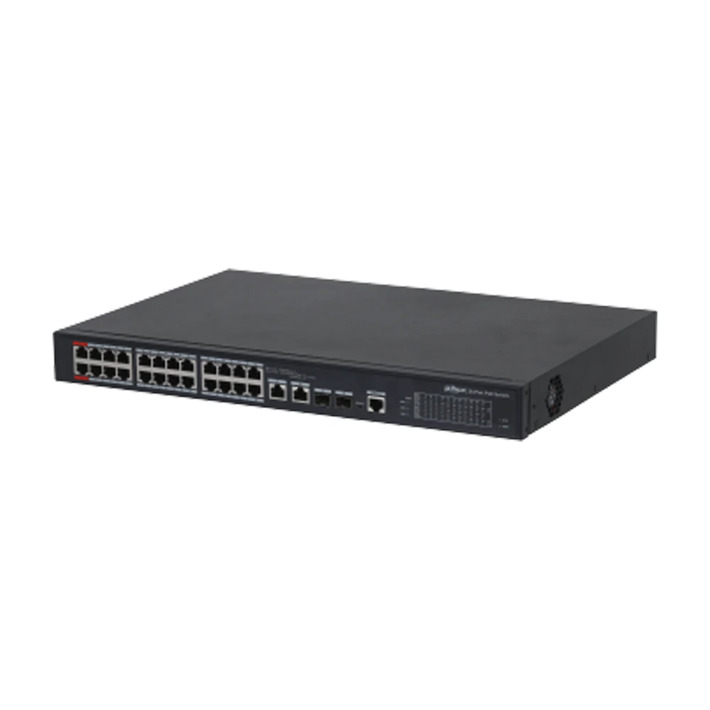 Switch PoE 24 Puertos Administrable DAHUA - 240W total Hi-PoE Dahua DH-PFS4226-24ET-240*