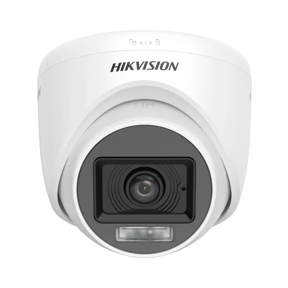 Cámara Domo Hikvision 2MP IR20M Audio y Mic luz blanca DS-2CE76D0T-LPFS 2.8mm*