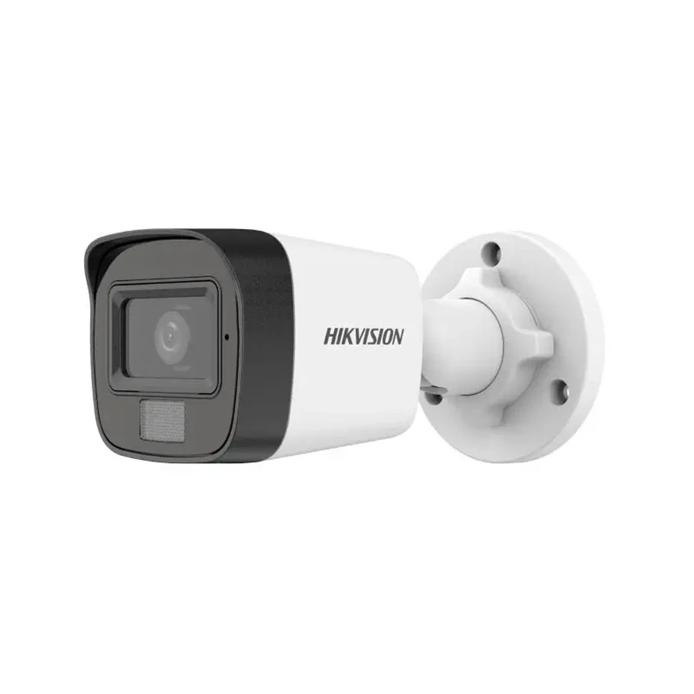 Cámara Bala Hikvision TVI 2MP IR25M Luz Blanca y Audio DS-2CE16D0T-LPFS 2.8mm*