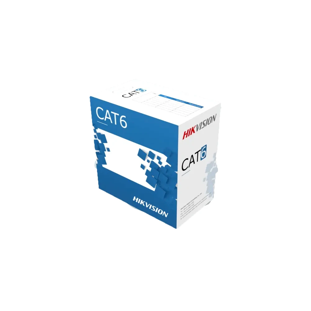 Cable UTP Cat6 100% Cobre Unifilar 305m interior DS-1LN6-UE-W Hikvision*