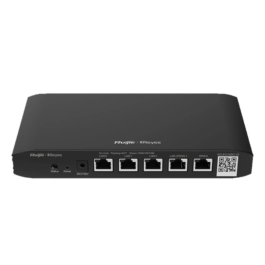 Router administrado por la Nube de REYEE 5 puertas 10/100/1000 Base-T, 2 WAN RG-EG105G-V2