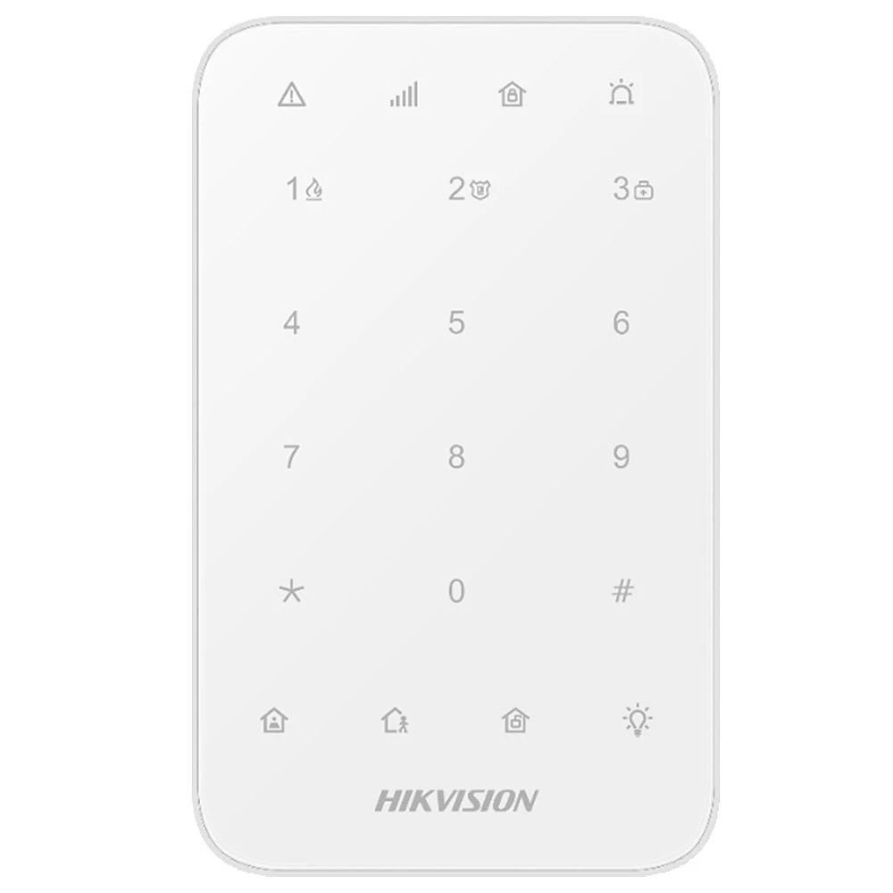 Teclado LED Inalámbrico Alarma AXPRO DS-PK1-E-WB Hikvision