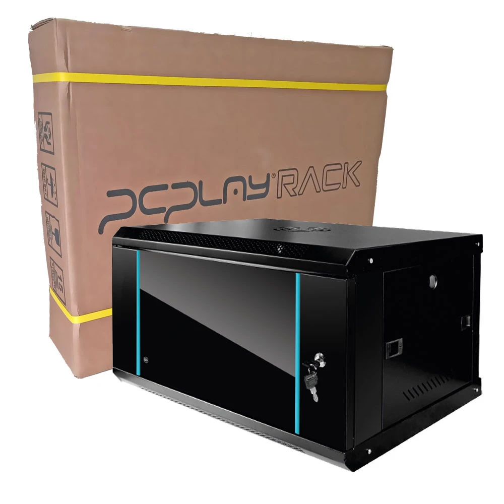 Rack 4u Gabinete Mural PcPlay Medidas 530mm x 400mm x 300mm