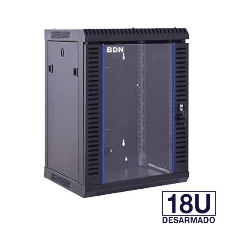 BDN-RID18U60F Rack 18U Negro Pared