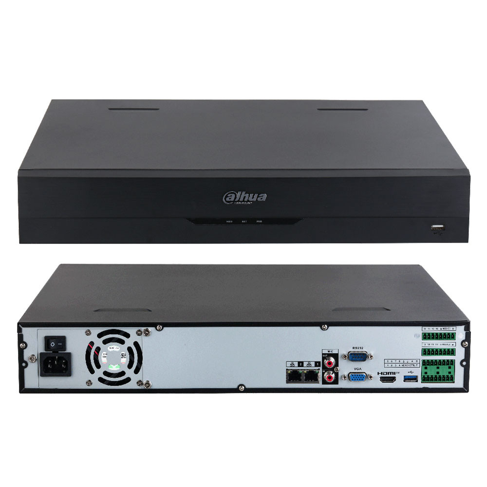 Dahua DHI-NVR4432-EI NVR 32 Canales 4 Discos hasta 16Tb Max  2x1Gbps Inteligencia Artificial