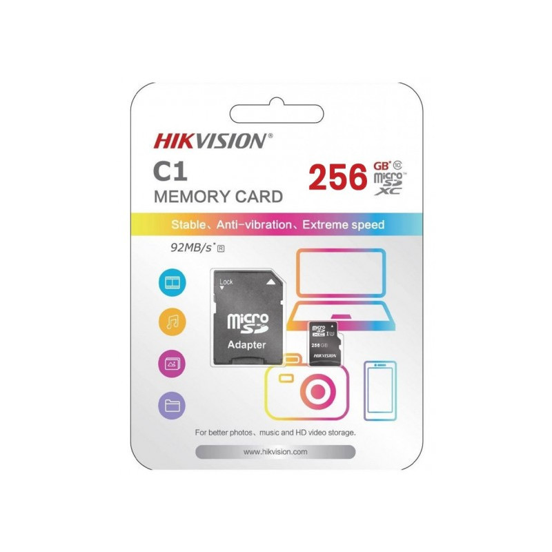 TARJETA MICRO SD 256GB CLASE 10 HS-TF-C1/256G HIKVISION