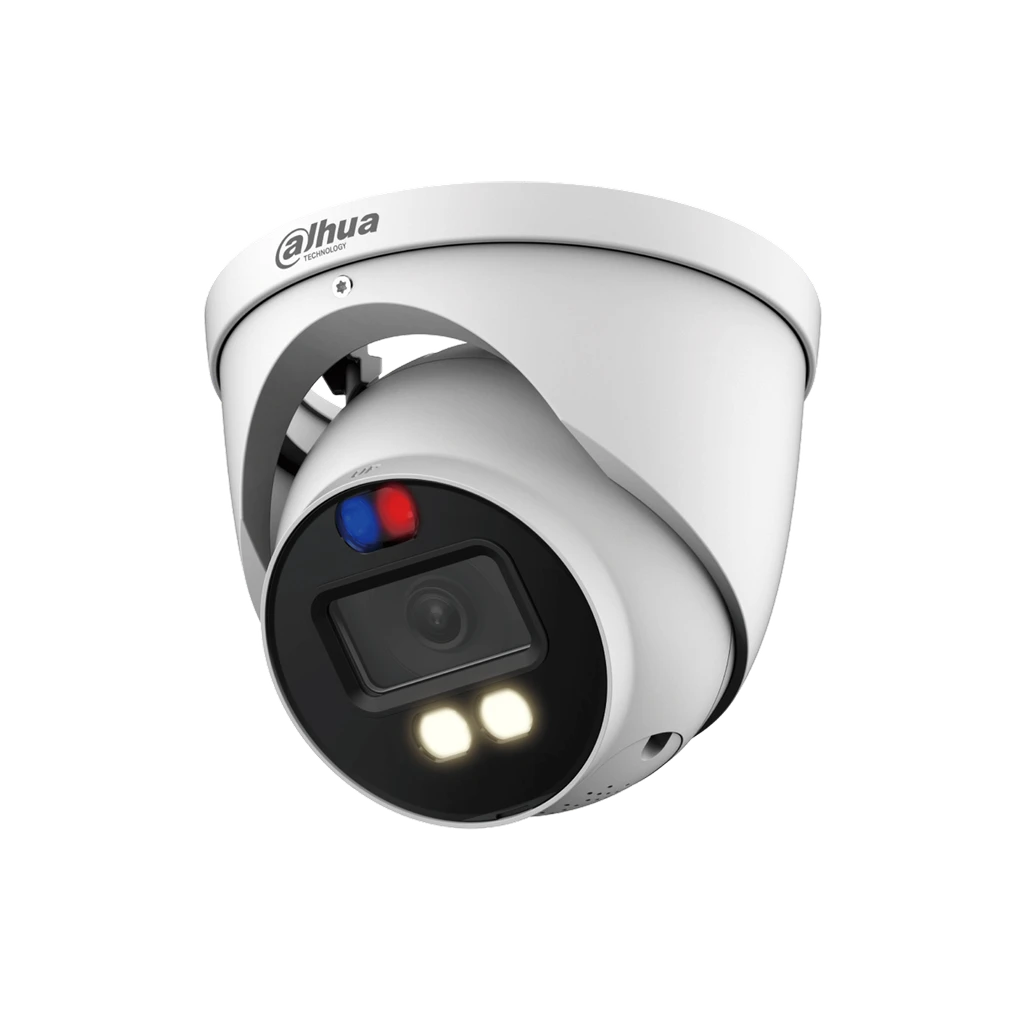 Cámara HDCVI eyeball Dahua 2MP 2.8mm Active Deterrence DH-HAC-ME1239HN-A-PV