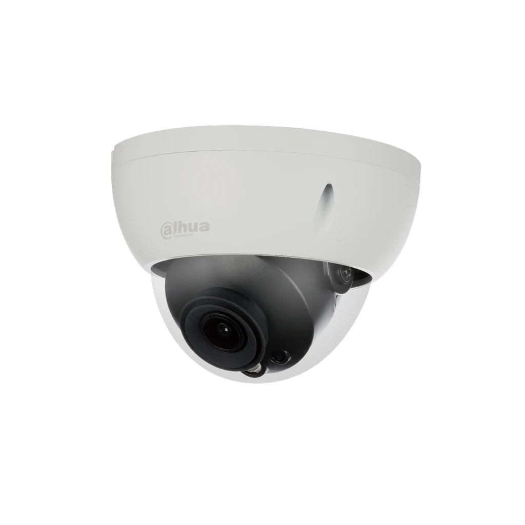 Camara Mini Domo HDCVI Dahua 4MP IR30 Lente 2.8mm IP67 IK10 Audio In 12v DH-HAC-HDBW2402RN-0280B.