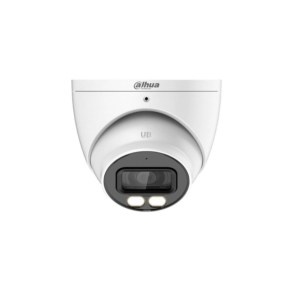 Camara Mini Domo HDCVI Dahua. 5MP. LF 2.8mm. Doble Ilum 40 Mts. Mic. IP67. DH-HAC-HDW1500TN-IL-A-0280B-S2.
