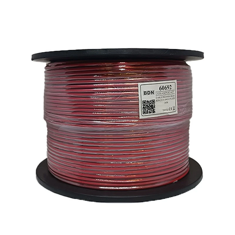 CABLE INCENDIO UL ROJO BDN 2X16 AWG C-P LSZH 305M LSZH1424FPLR216CP