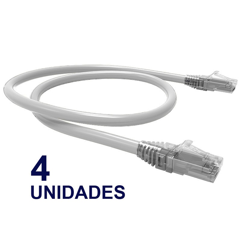 PATCH CORD U/UTP CAT6 BDN 30CM BLANCO COBRE LSZH (4U) BDN-K4PCB603CU