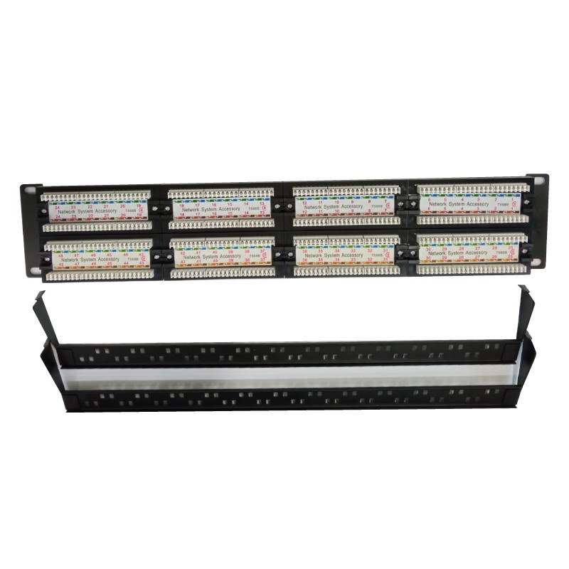 PATCH PANEL CAT6 CARGADO BDN 48P 2U BDN-PP648