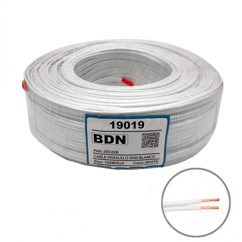 CABLE PARALELO BLANCO BDN 2X20 PAR- 2X20 B