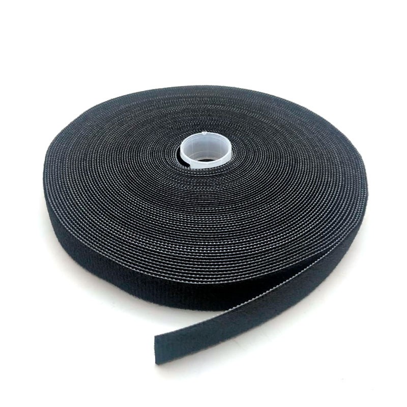 VELCRO NEGRO BOBINA 22MTS*20MM BDN-V2022