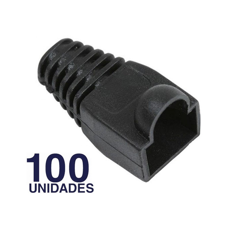 CAPUCHON BDN NEGRO PARA RJ45 (100UNID) BDN-CN100