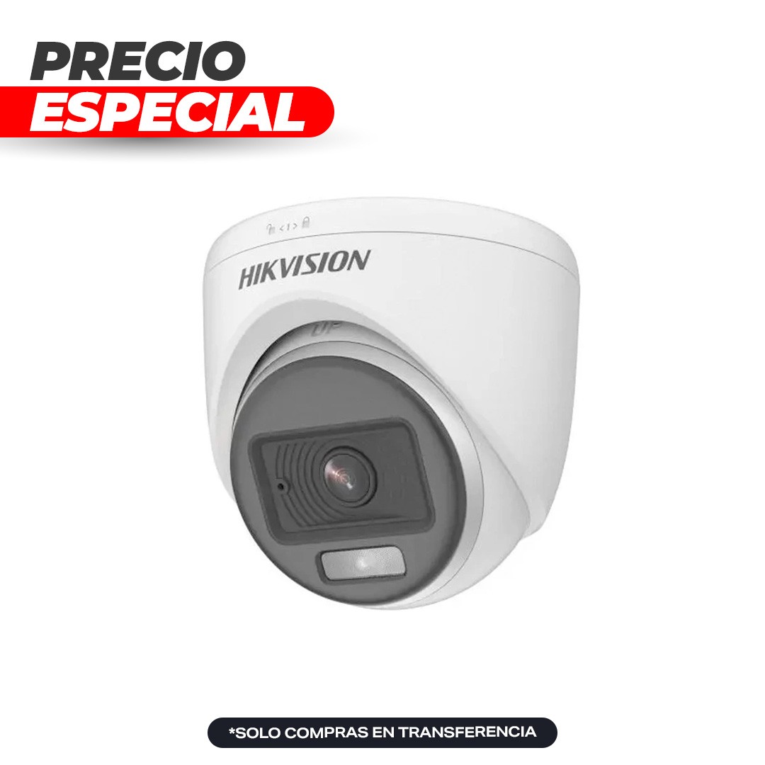 Cámara Domo TVI 2MP ColorVu DS-2CE70DF0T-PFS 2.8mm Hikvision