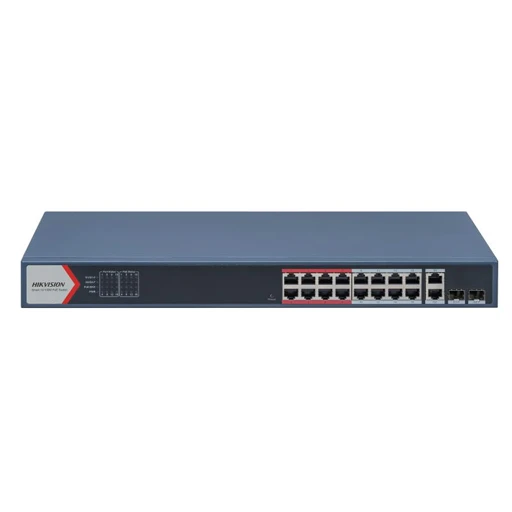 Switch PoE Administrable de 16 Puertos Gigabit con 2 SFP DS-3E1318P-EI Hikvision