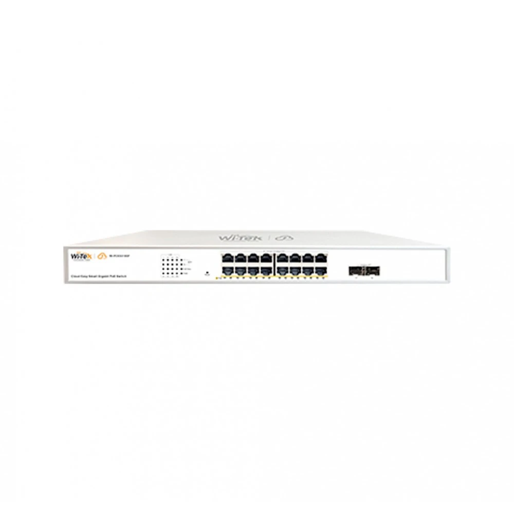 Switch 16GE PoE 250W + 2SFP Uplink Administrable L2 Cloud WI-PCES318GF V2 Wi-Tek