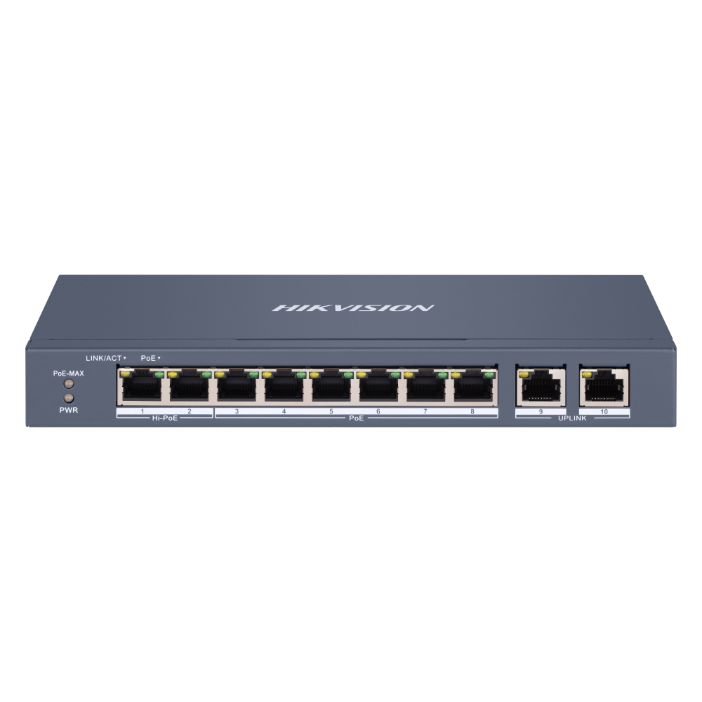 Switch POE inteligente Fast Ethernet de 8 puertos DS-3E1310HP-EI Hikvision