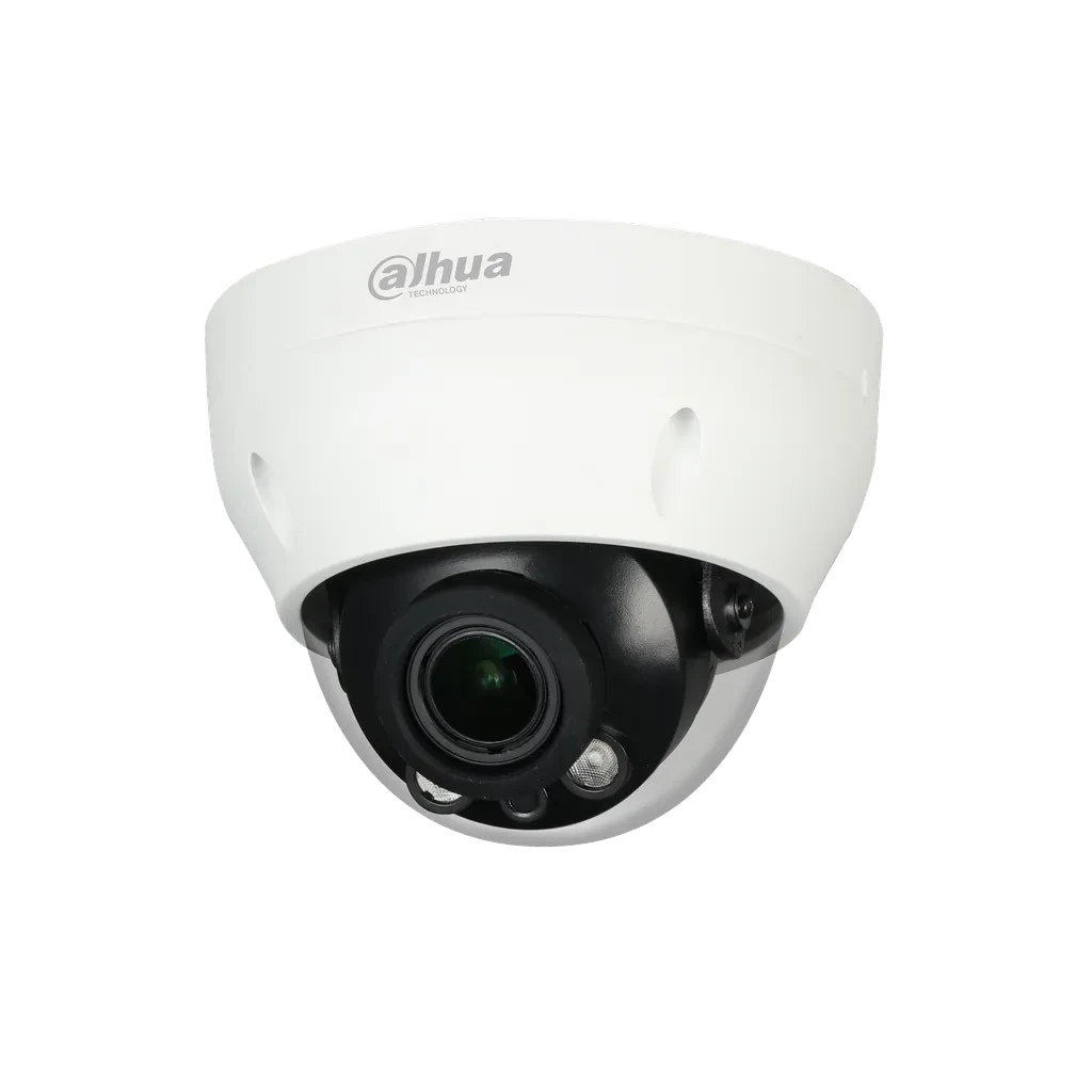 DH-HAC-D3A21N-Z-2712. Cámara Análoga Dahua tipo mini domo de 2MP lente vari focal de 2.7mm a 12mm IR de 30m protección IP67