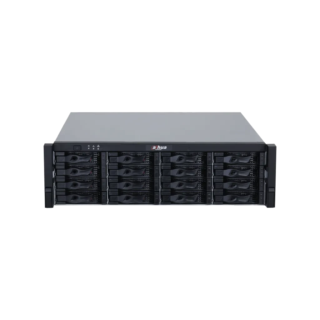 DHI-EVS5016S-V2. Storage Dahua de 16 bahías de discos, soprta HDD de hasta 20TB soporta Raid (0/1/5/6/10/50/60), Hot-Swap, N+M, ANR