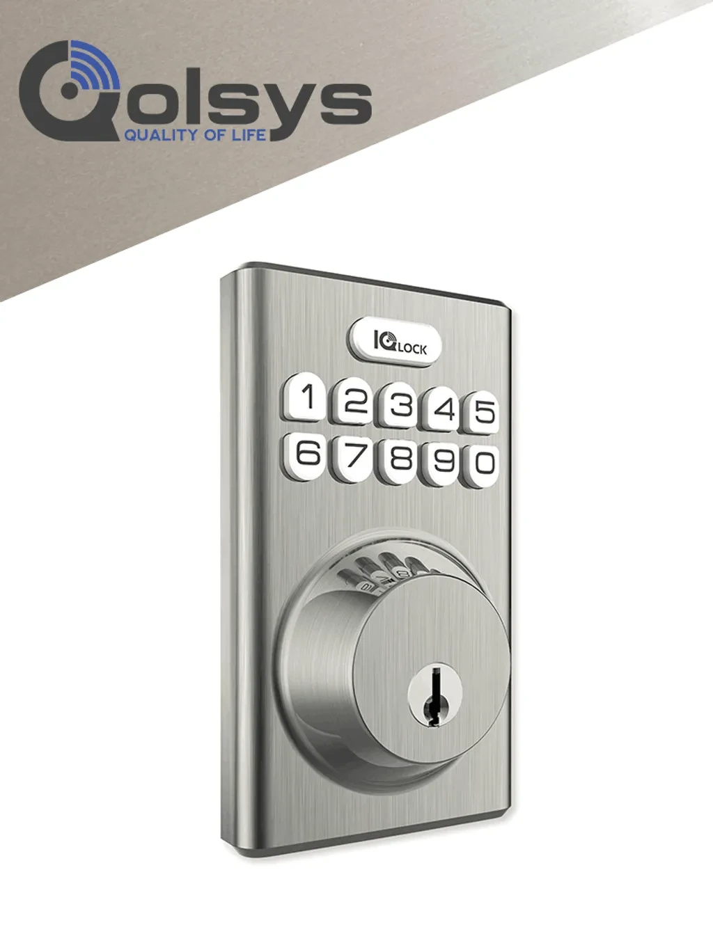 IQ LOCK-PGK-SN. PowerG Door lock, matte Black