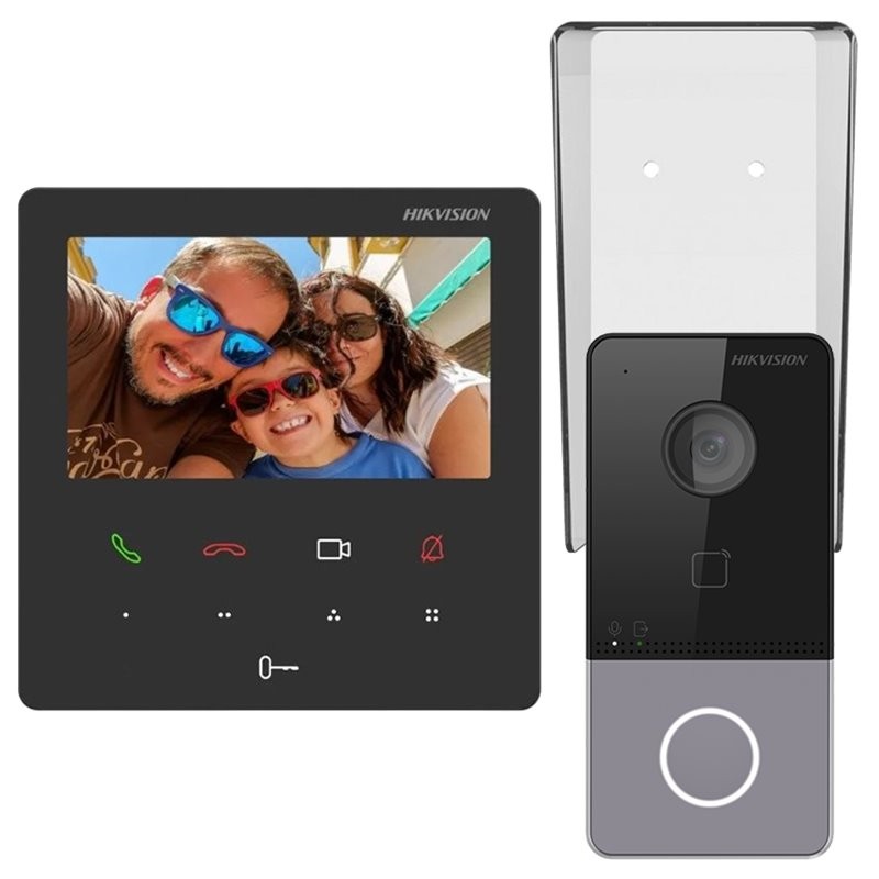 Kit de Videoportero IP WIFI 4.3" APP DS-KIS606-P Hikvision