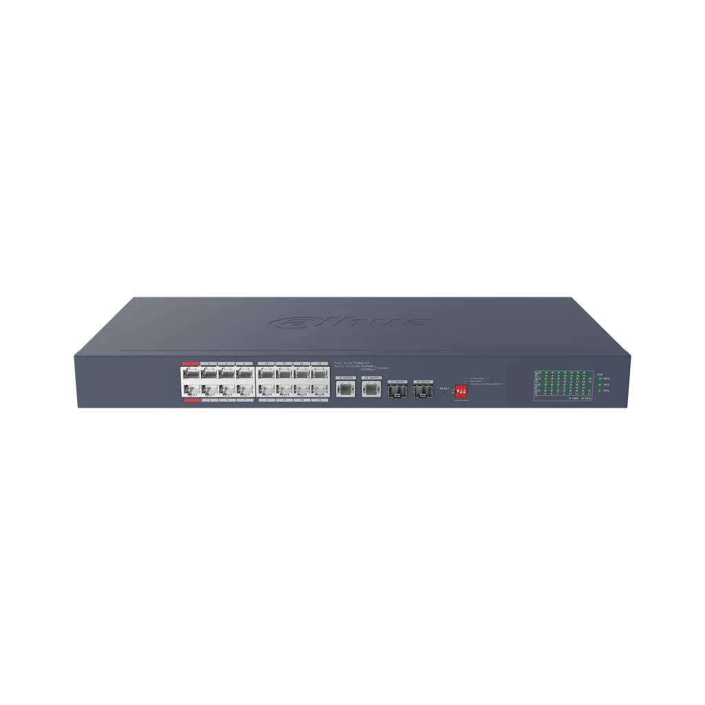 DH-CS4220-16GT-190. 20-Port Cloud Managed Desktop Gigabit Switch with 16-Port PoE