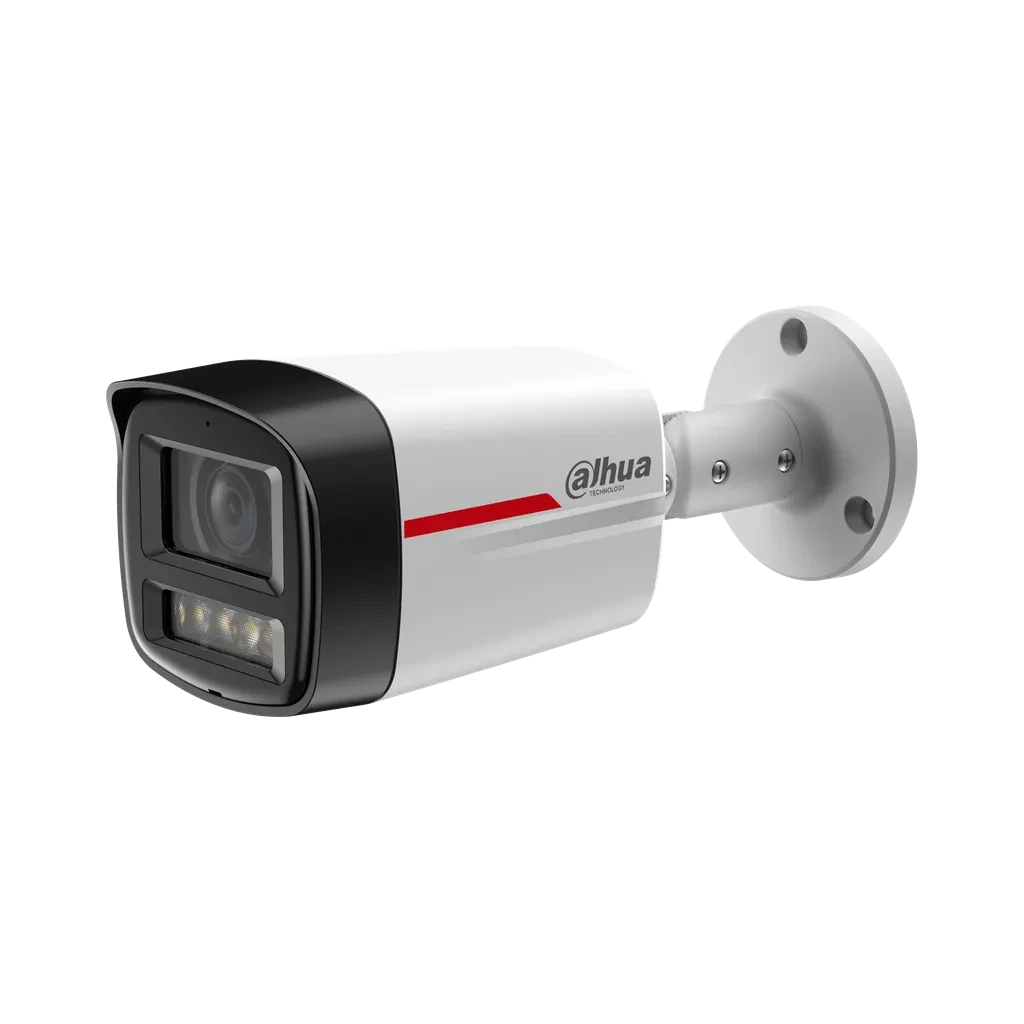 DH-IPC-HFW2849TLP-S-LED-0280B-PRO.  Cámara IP tipo Bala WizColor, 8MP, lente fijo 2.8mm, alcanza 50M de iluminación con su luz cálida. IP67