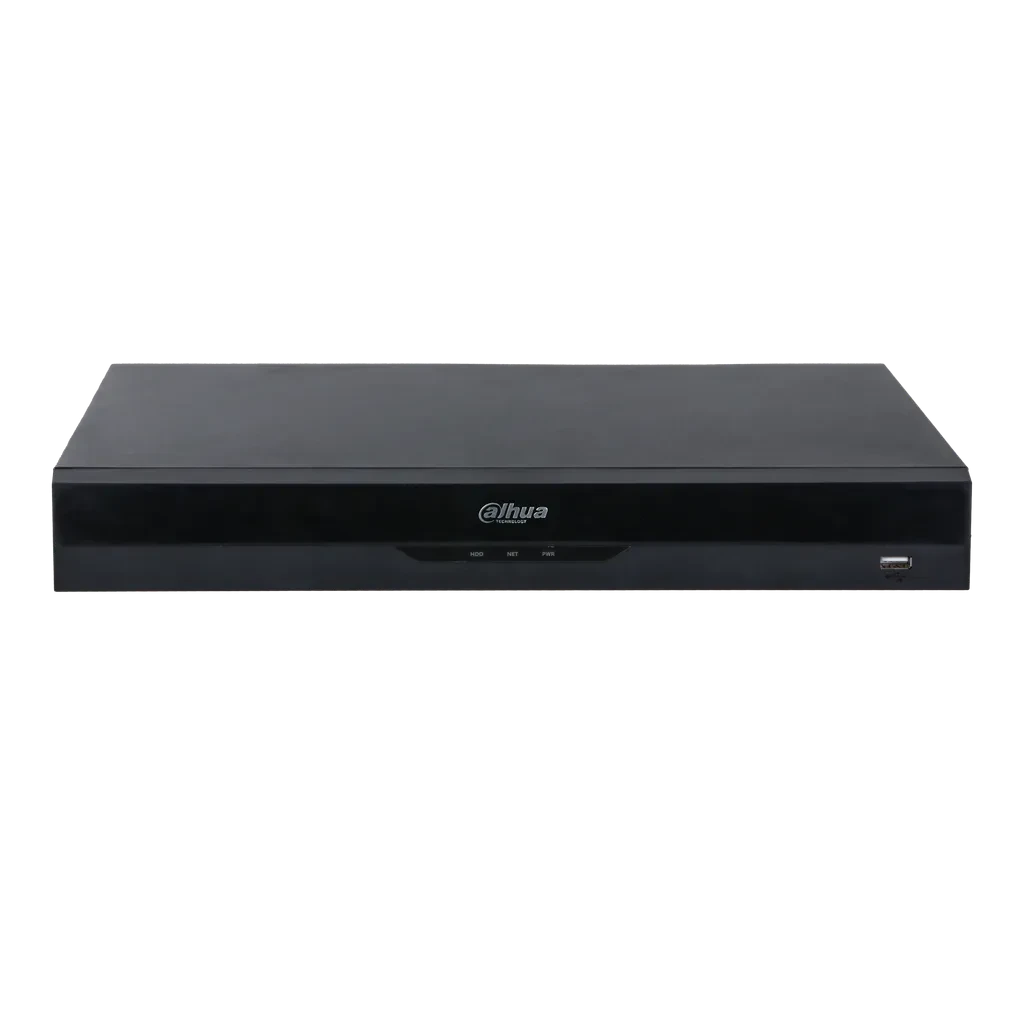 DHI-NVR5216-8P-EI2. NVR IA 16 Canales Dahua 8 Puertos POE 2xHDD Hasta 20Tb c/u
