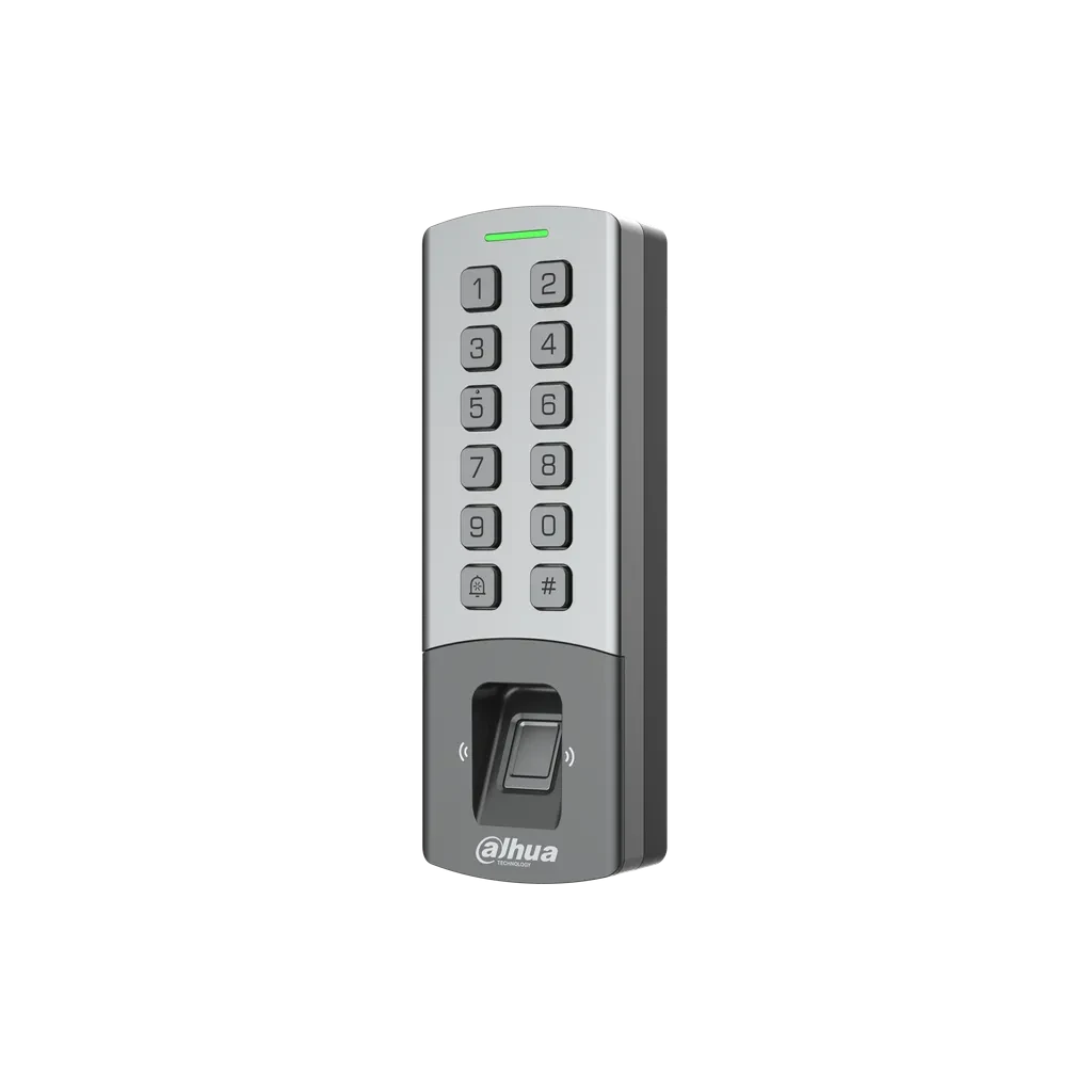 DHI-ASI1212M. Control Acceso Standalone Dahua Tarjeta Mifare Password Huella Red 12v IP65 IK08