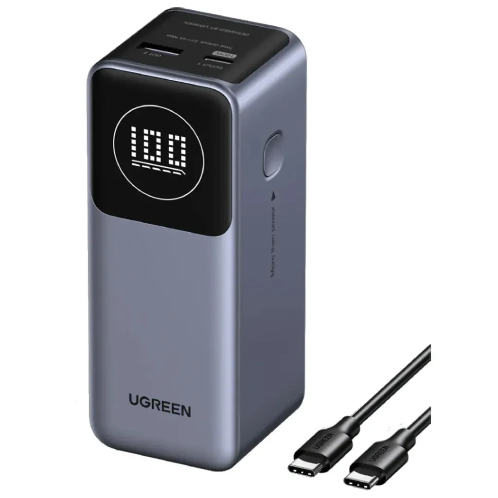 Power Bank UGREEN 12000mAh 100W Carga Rápida PB724